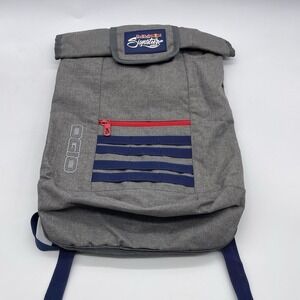 OGIO Red Bull Signature Series Roll Top Backpack Bag Grey Blue